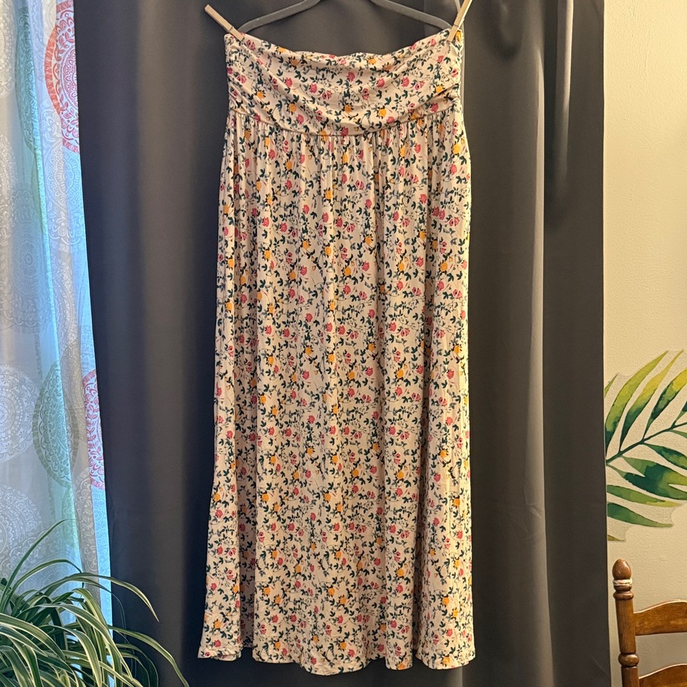 Doublju Women's Floral Maxi Skirt - Multicolor